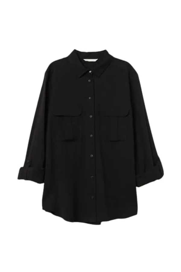 Popuppatka_Women_Casual_Shirts_Full_Sleeve_||_Casual_Shirts_Stylish_Western_For_Women�Black
